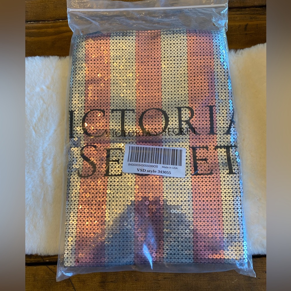 Victoria's Secret Pink and Silver Sequin Bag